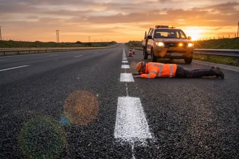 10-Foot Stripes Looking Like Rulers: The 65 MPH Optical Highway Illusion