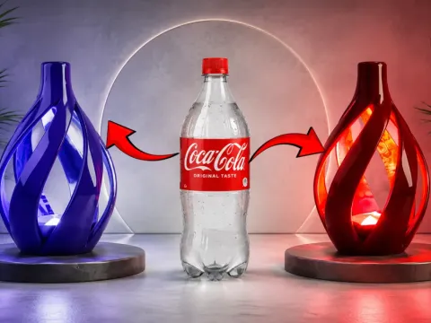 Don't Throw Away Plastic Bottles! Turn Them Into a Stunning LED Corner Lamp in Just a Few Simple Steps | DIY