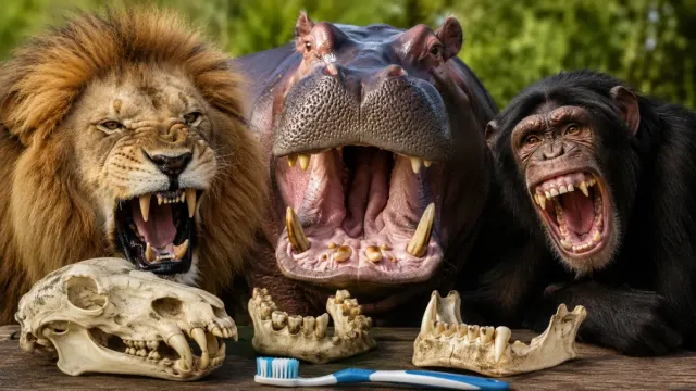 Why Animals Never Brush Their Teeth, But Humans Can't Afford to Skip It