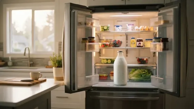 Why Door Shelves Spoil Milk Faster (and the 34-Degree Refrigerator Secret)